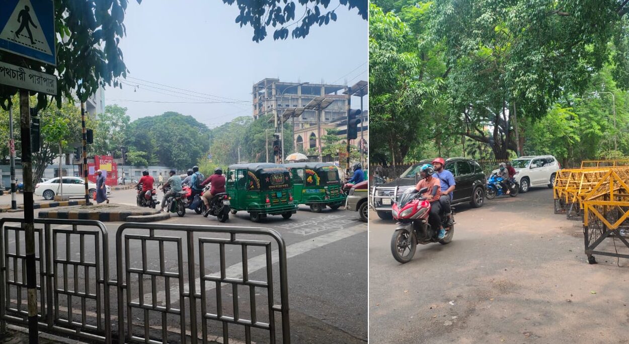 ব্যারিকেড সরলেও রয়েছে পুলিশ, কাকরাইল ফিরেছে পুরোনো রূপে