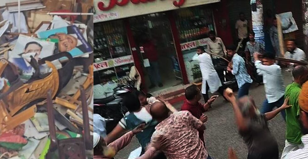 এবার বরিশালে জাতীয় পার্টির অফিসে হামলা