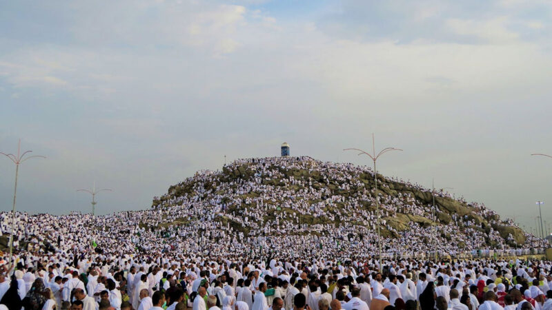 লাব্বাইক ধ্বনিতে মুখরিত আরাফা