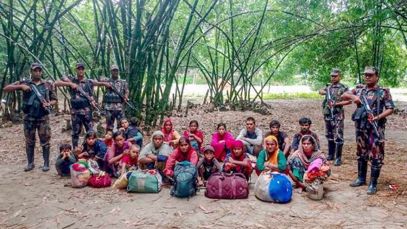 শিবগঞ্জ সীমান্তে ২০ জনকে বিএসএফের পুশ ইন