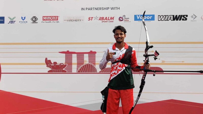 এশিয়ান কাপ আরচ্যারিতে সোনা জিতল বাংলাদেশের আলিফ