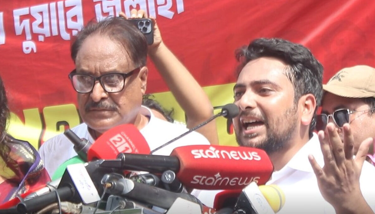 সীমান্তে আগ্রাসন আর মেনে নেব না: নাহিদ ইসলাম