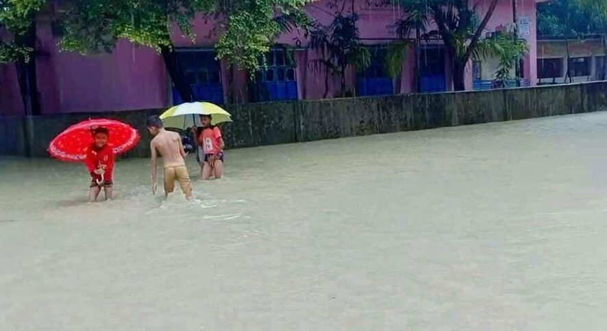 টানা বর্ষণে টেকনাফের অর্ধশত গ্রাম প্লাবিত