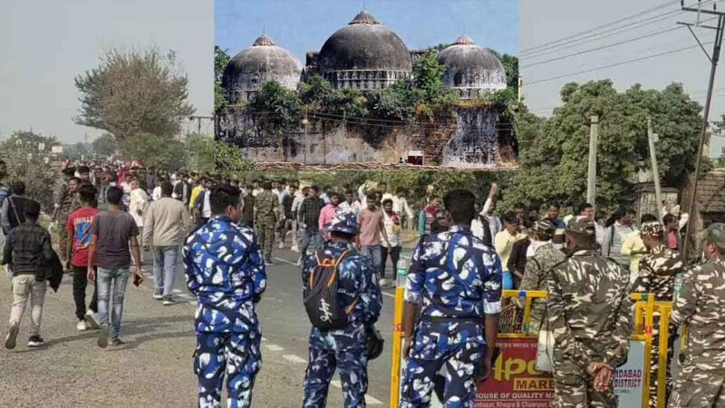 ৩৩ বছর পর ‘বাবরি মসজিদ’ নির্মাণে মানুষের ঢল