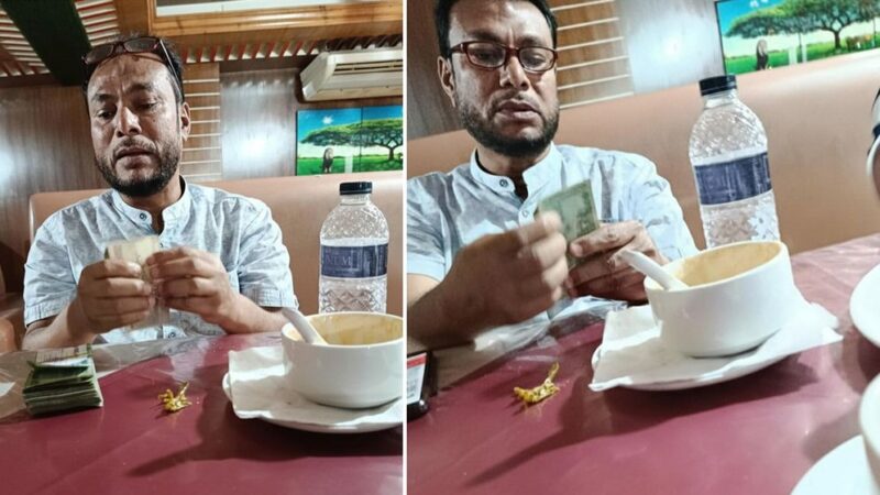 মানিকগঞ্জ পৌরসভার নির্বাহী প্রকৌশলীর ঘুস নেওয়ার ছবি ফাঁস