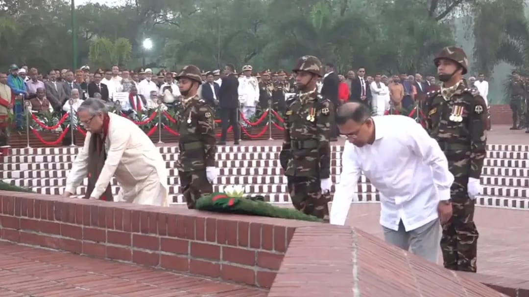 স্বাধীনতা দিবসে জাতীয় স্মৃতিসৌধে রাষ্ট্রপতি ও প্রধানমন্ত্রীর শ্রদ্ধা
