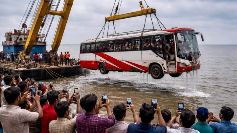 দৌলতদিয়া ফেরিঘাটে বাসডুবি: মৃতের সংখ্যা বেড়ে ২৩