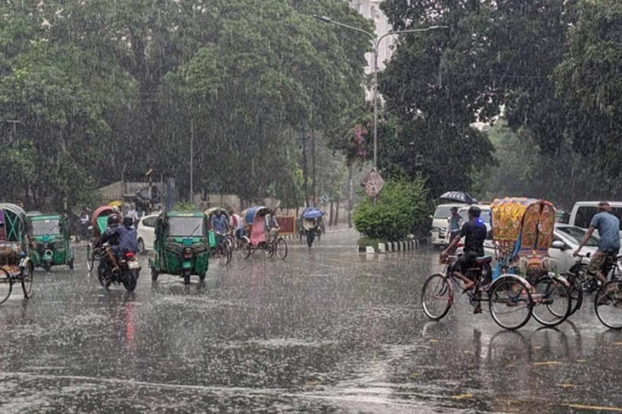 সারাদেশে বজ্রবৃষ্টির পূর্বাভাস, ১৭ জেলায় বিশেষ সতর্কবার্তা