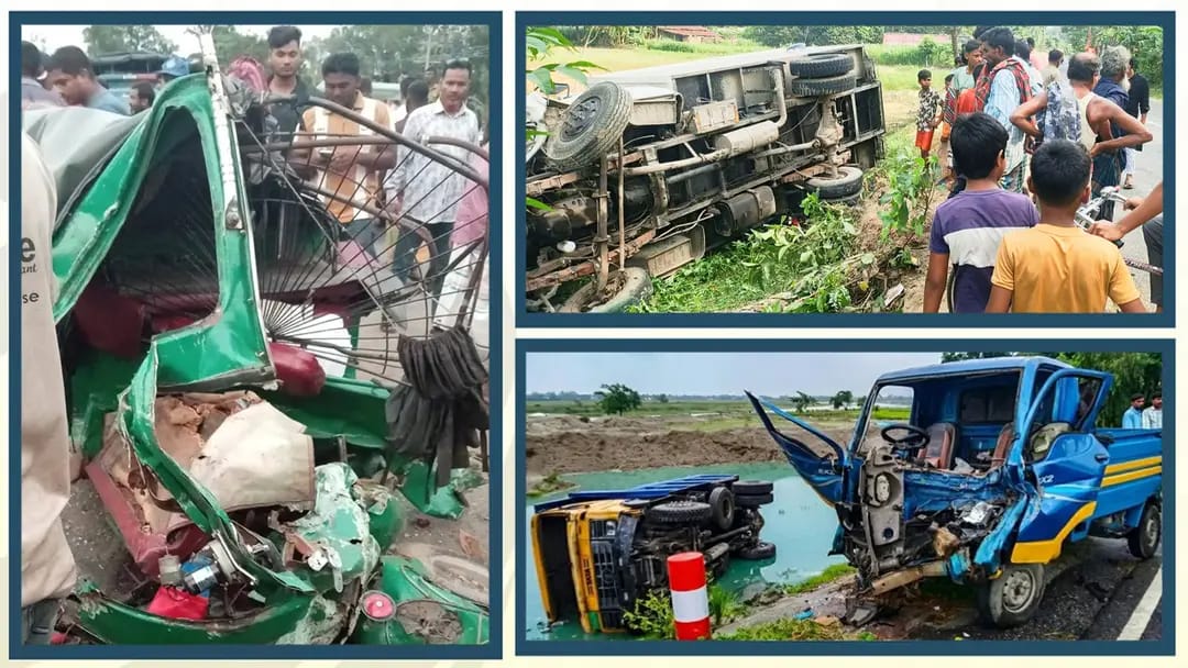 সড়কে থামছে না মৃত্যুর মিছিল, ৭ জেলায় ১২ জনের প্রাণহানি