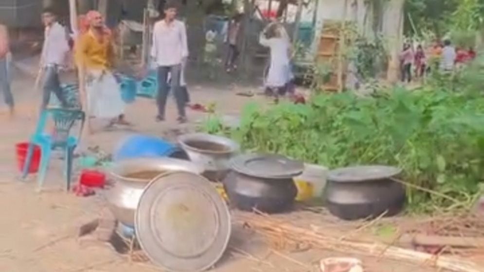 ভাঙ্গায় বিয়েবাড়িতে মাংস খাওয়া নিয়ে দুপক্ষের সংঘর্ষে আহত ১০