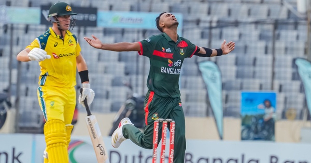 শরিফুলের দুর্দান্ত বোলিংয়ের পর হারল বাংলাদেশ