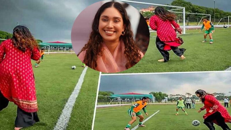 বাঁ পায়ে গোল করে চমক দেখালেন জাইমা রহমান