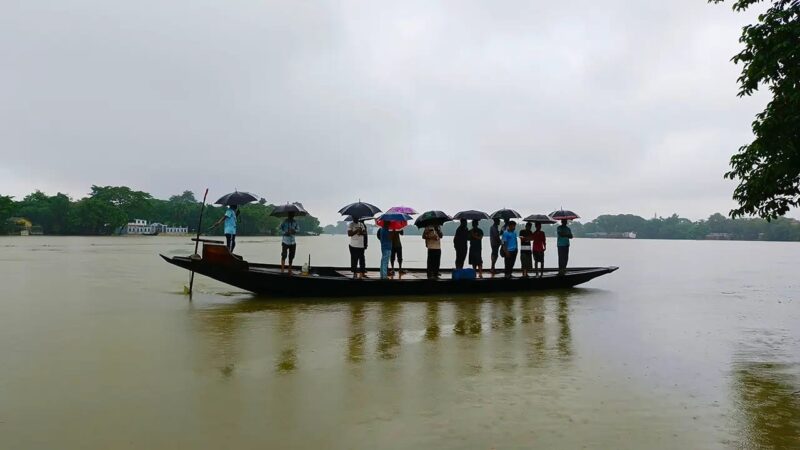 টানা বৃষ্টিতে সুনামগঞ্জে নদ-নদীর পানি বৃদ্ধি অব্যাহত