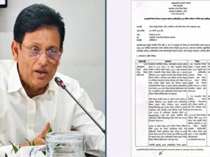 শিক্ষক নিয়োগ নিয়ে মন্ত্রীর দাবি বনাম মন্ত্রণালয়ের নথি