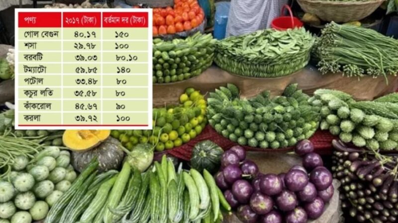 স্বস্তির সবজির বাজারেও এখন চড়া দাম