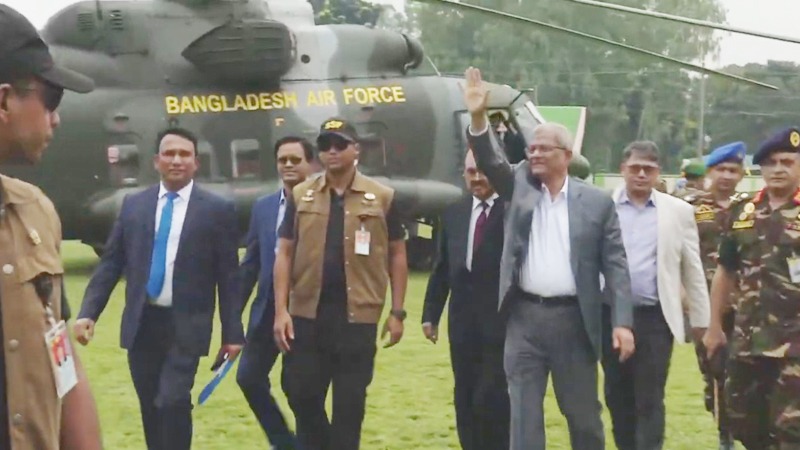 নিজ জেলা ঠাকুরগাঁওয়ে রাষ্ট্রপতি মির্জা ফখরুল