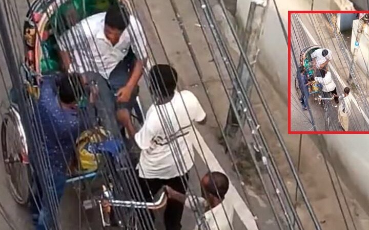 ছুরি ঠেকিয়ে রিকশা যাত্রীকে ছিনতাই, পকেট কাটার ভিডিও ভাইরাল