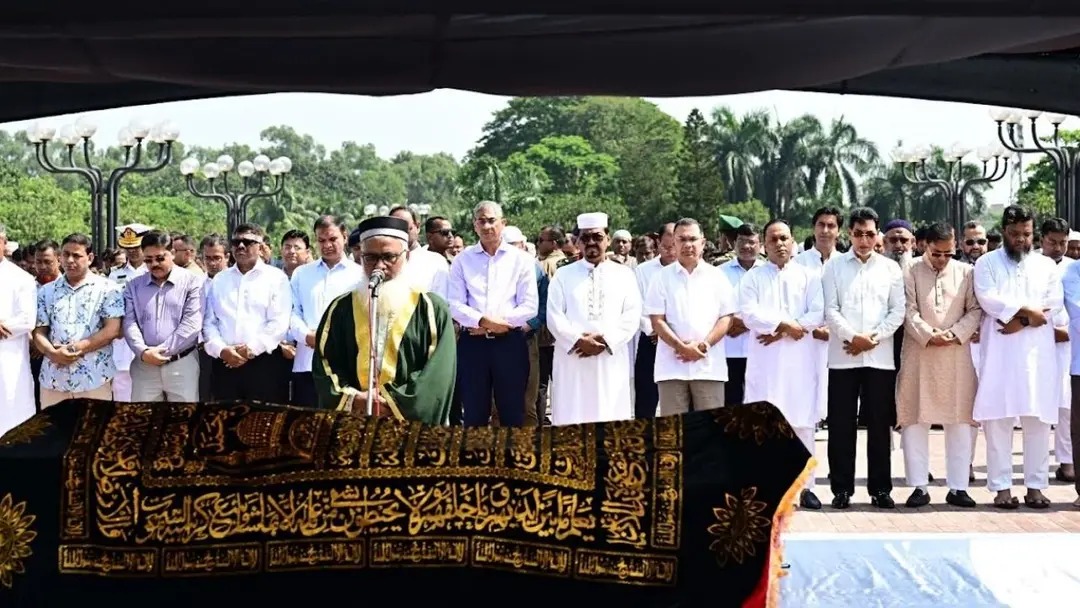 বিএনপি নেতা সালাহউদ্দিন আহমেদের প্রথম জানাজা সম্পন্ন