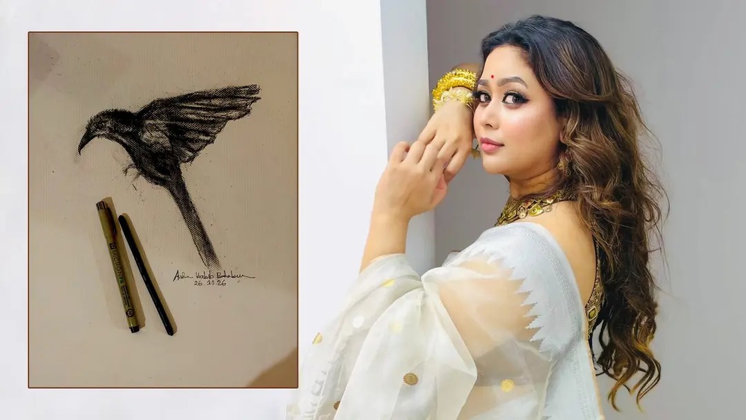 ছবি, কবিতা ও শব্দে কাকদের বাঁচিয়ে রাখতে চান ভাবনা