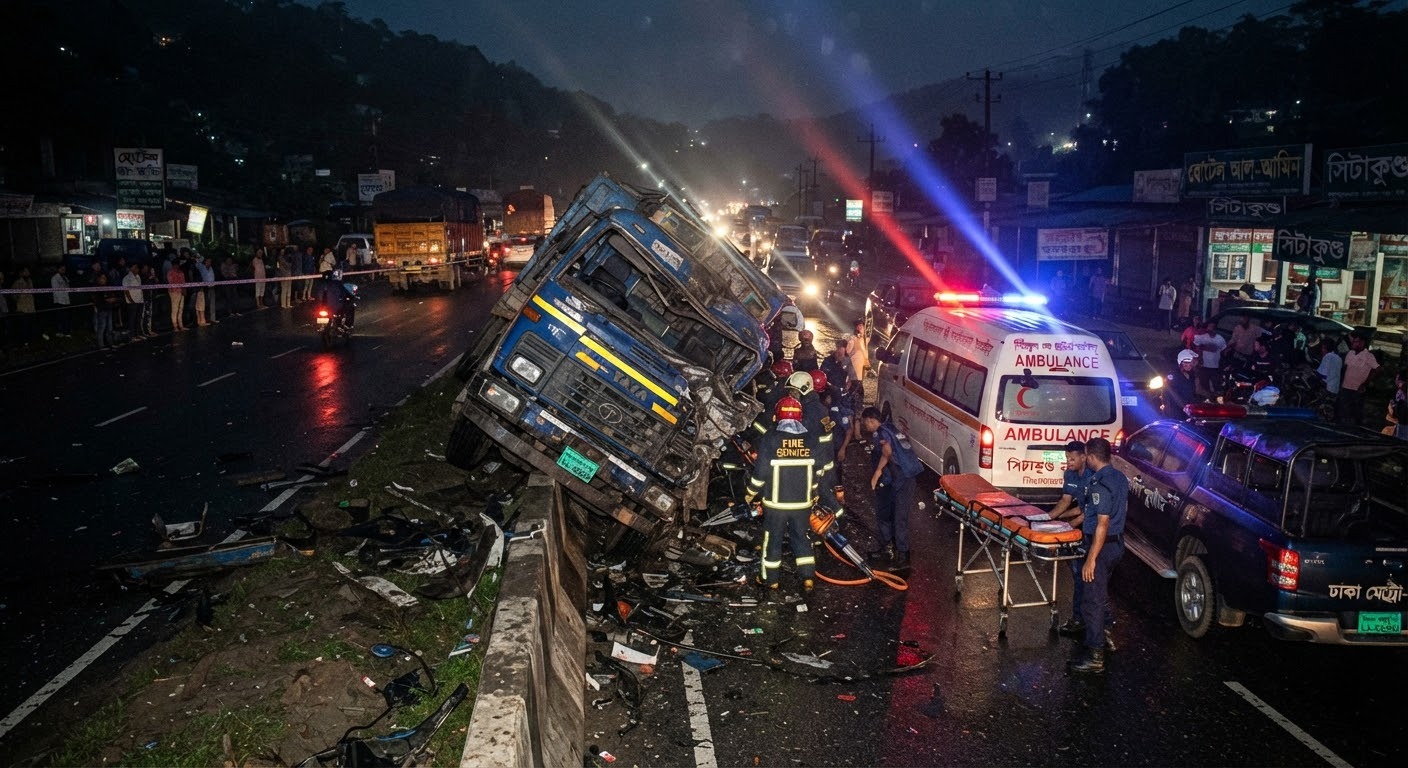 সীতাকুণ্ডে লরিচাপায় নারী-শিশুসহ নিহত ৫